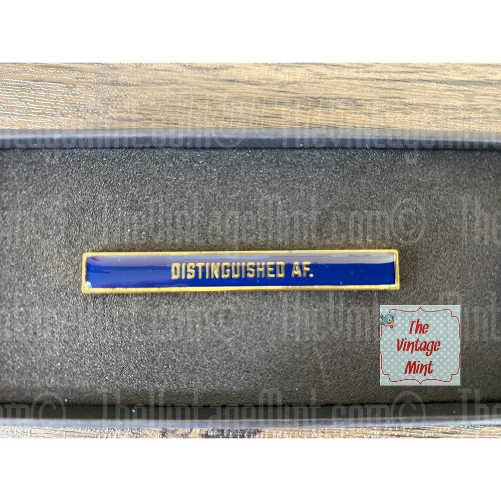 easy tiger Distinguished AF. tie bar red enamel metal clip on holder ties bars